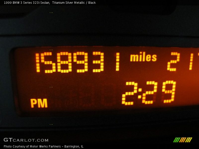 Titanium Silver Metallic / Black 1999 BMW 3 Series 323i Sedan