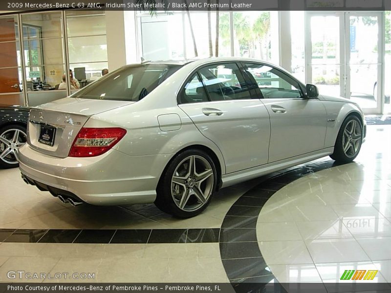 Iridium Silver Metallic / Black AMG Premium Leather 2009 Mercedes-Benz C 63 AMG