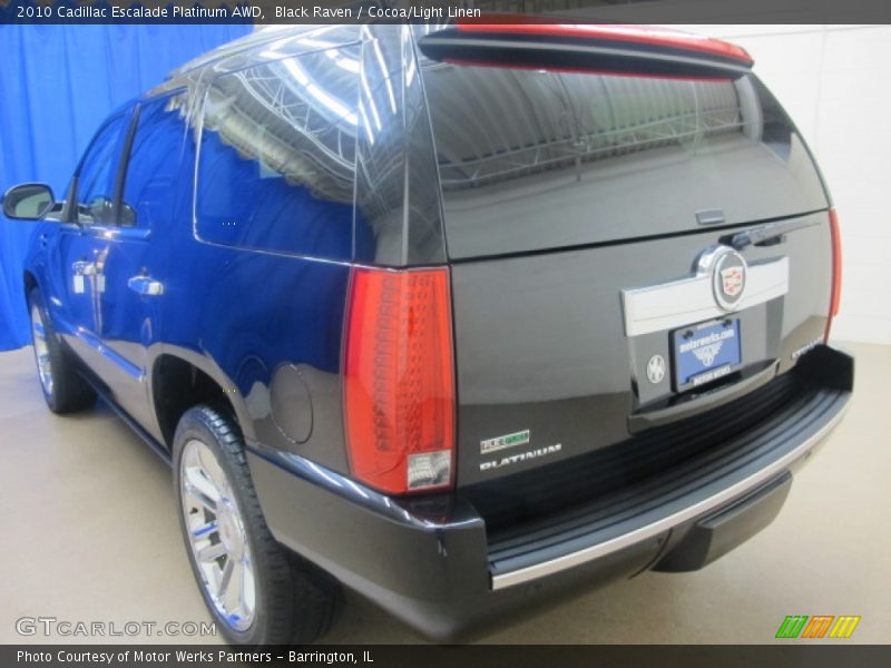 Black Raven / Cocoa/Light Linen 2010 Cadillac Escalade Platinum AWD