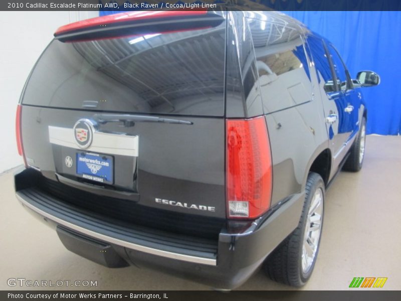 Black Raven / Cocoa/Light Linen 2010 Cadillac Escalade Platinum AWD