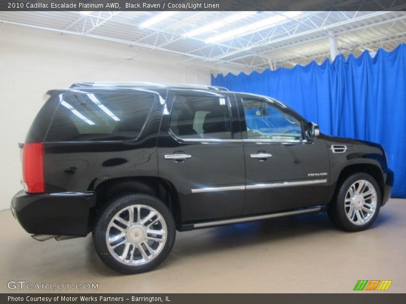 Black Raven / Cocoa/Light Linen 2010 Cadillac Escalade Platinum AWD