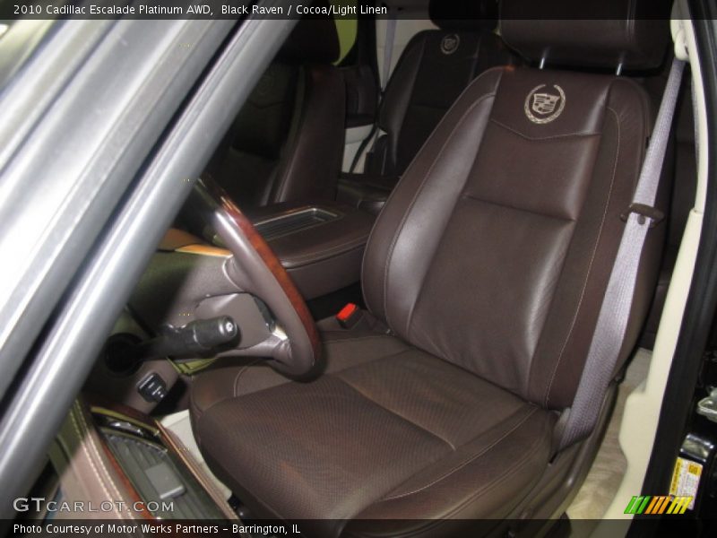  2010 Escalade Platinum AWD Cocoa/Light Linen Interior