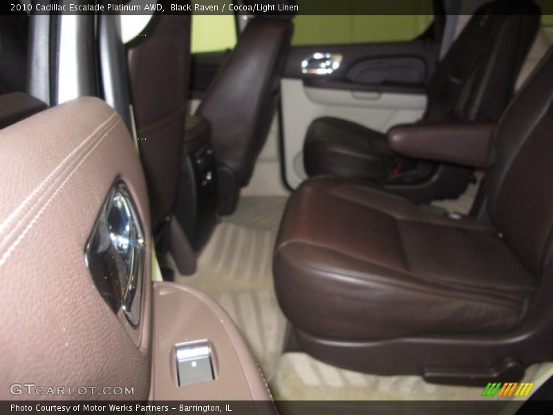 Black Raven / Cocoa/Light Linen 2010 Cadillac Escalade Platinum AWD