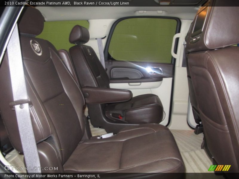 Black Raven / Cocoa/Light Linen 2010 Cadillac Escalade Platinum AWD
