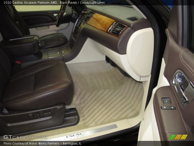 Black Raven / Cocoa/Light Linen 2010 Cadillac Escalade Platinum AWD