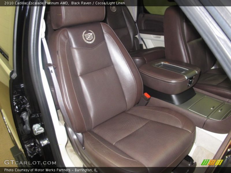 Black Raven / Cocoa/Light Linen 2010 Cadillac Escalade Platinum AWD
