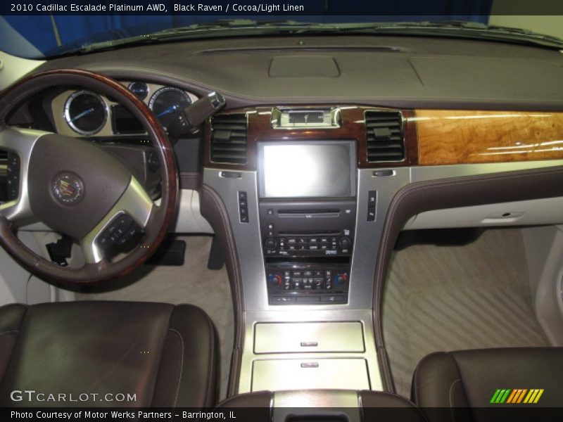 Black Raven / Cocoa/Light Linen 2010 Cadillac Escalade Platinum AWD