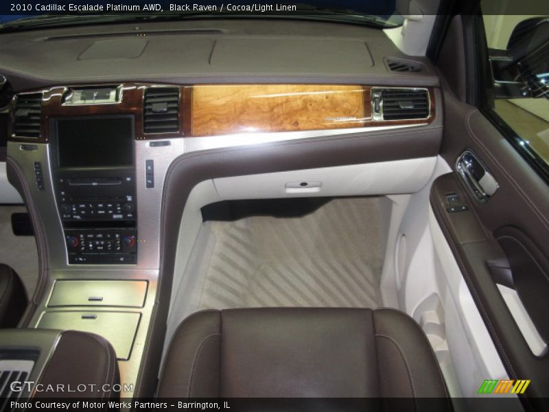 Black Raven / Cocoa/Light Linen 2010 Cadillac Escalade Platinum AWD
