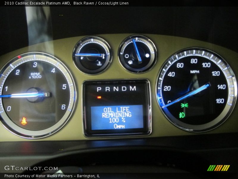  2010 Escalade Platinum AWD Platinum AWD Gauges