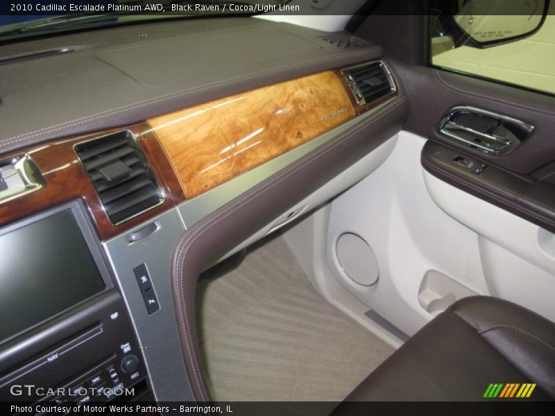 Black Raven / Cocoa/Light Linen 2010 Cadillac Escalade Platinum AWD