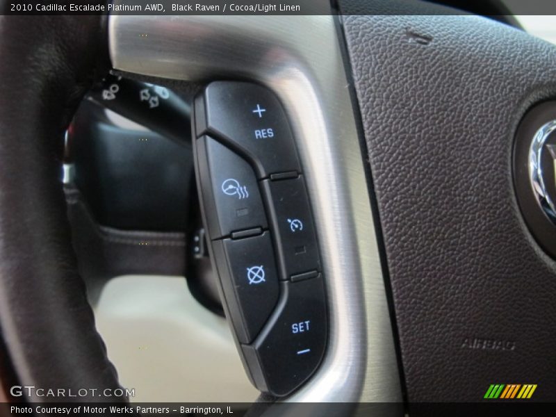 Black Raven / Cocoa/Light Linen 2010 Cadillac Escalade Platinum AWD