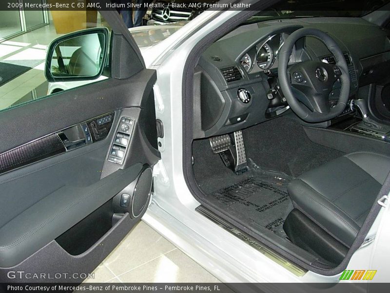 Iridium Silver Metallic / Black AMG Premium Leather 2009 Mercedes-Benz C 63 AMG