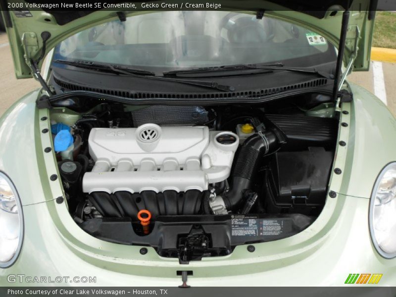Gecko Green / Cream Beige 2008 Volkswagen New Beetle SE Convertible