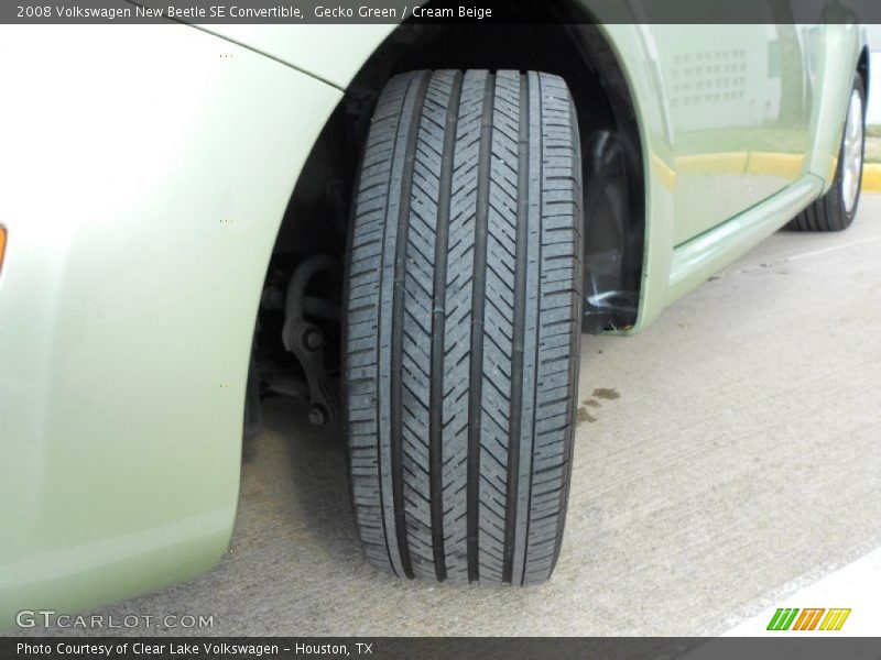 Gecko Green / Cream Beige 2008 Volkswagen New Beetle SE Convertible