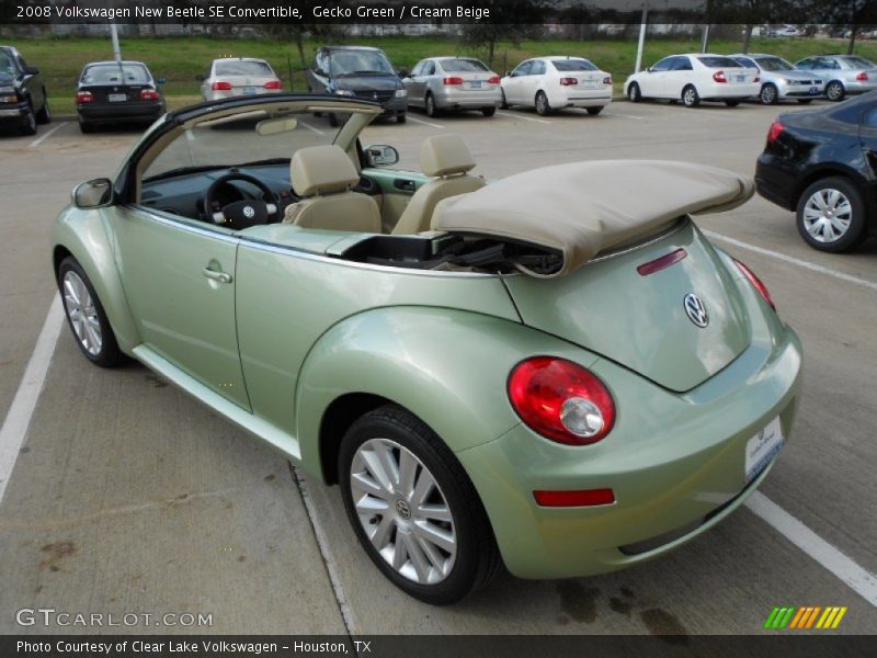 Gecko Green / Cream Beige 2008 Volkswagen New Beetle SE Convertible