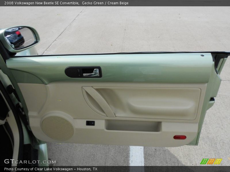 Gecko Green / Cream Beige 2008 Volkswagen New Beetle SE Convertible