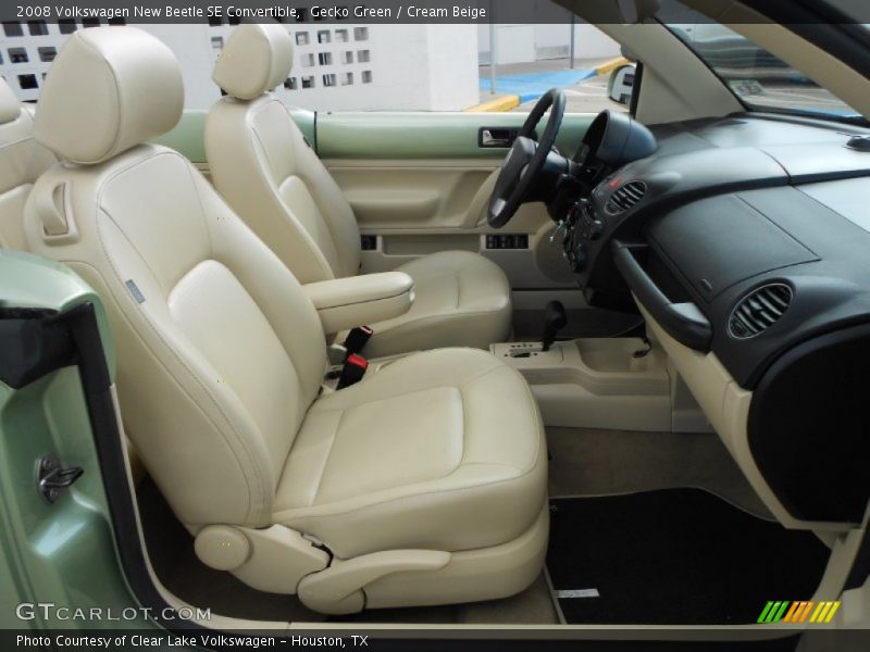 Gecko Green / Cream Beige 2008 Volkswagen New Beetle SE Convertible