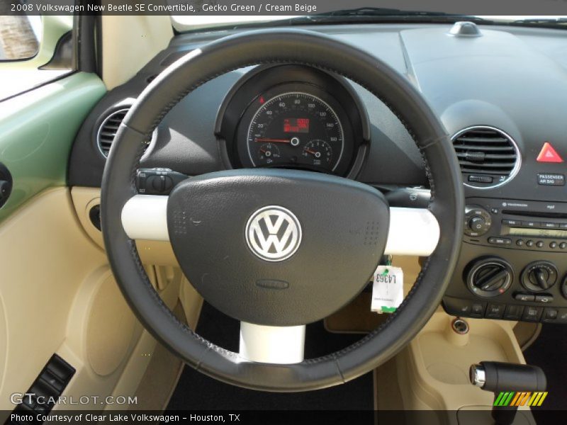 Gecko Green / Cream Beige 2008 Volkswagen New Beetle SE Convertible