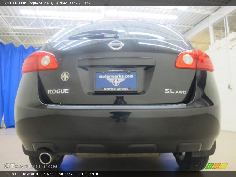 Wicked Black / Black 2010 Nissan Rogue SL AWD