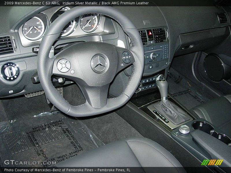 Iridium Silver Metallic / Black AMG Premium Leather 2009 Mercedes-Benz C 63 AMG