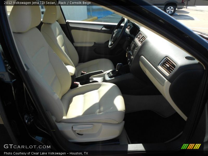 Black / Cornsilk Beige 2012 Volkswagen Jetta TDI Sedan