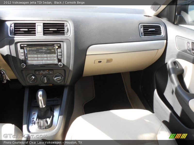 Black / Cornsilk Beige 2012 Volkswagen Jetta TDI Sedan
