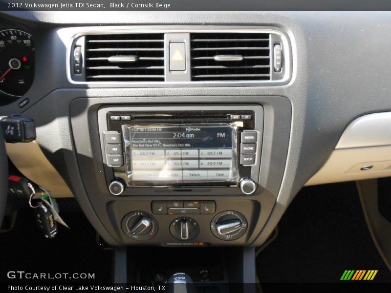 Black / Cornsilk Beige 2012 Volkswagen Jetta TDI Sedan