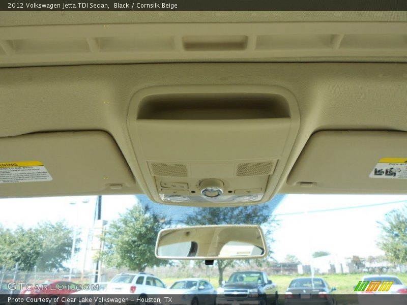 Black / Cornsilk Beige 2012 Volkswagen Jetta TDI Sedan