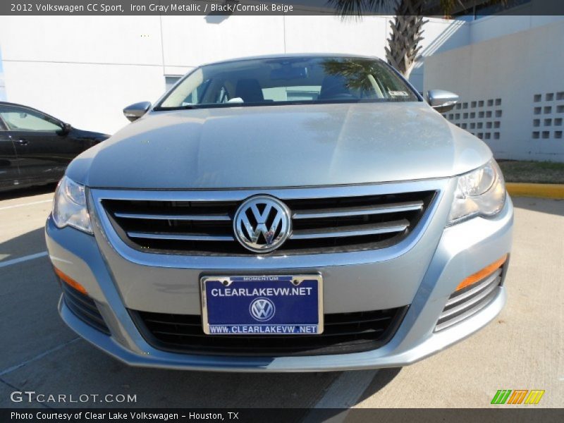 Iron Gray Metallic / Black/Cornsilk Beige 2012 Volkswagen CC Sport