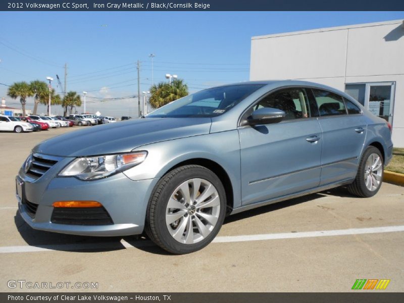 Iron Gray Metallic / Black/Cornsilk Beige 2012 Volkswagen CC Sport