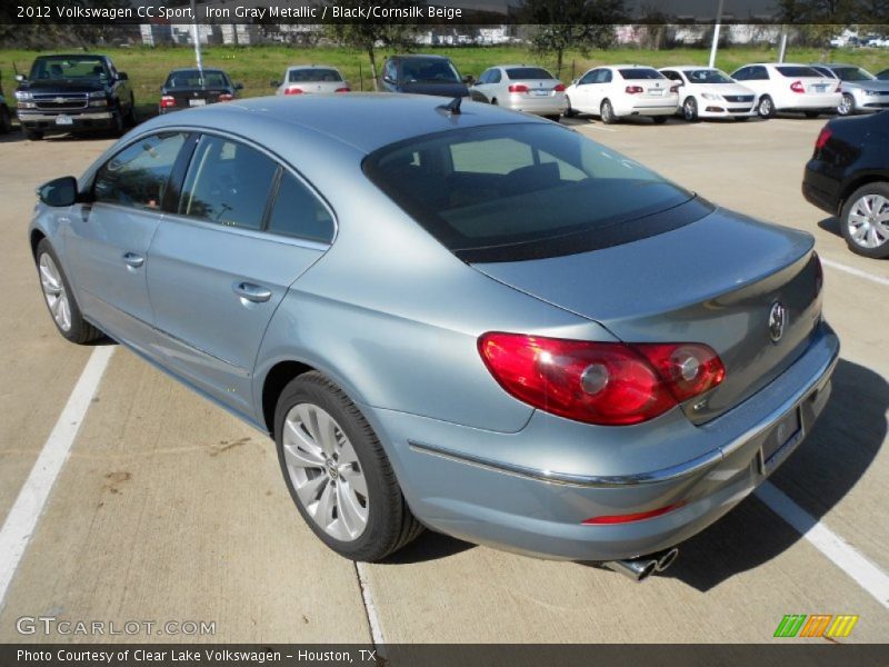 Iron Gray Metallic / Black/Cornsilk Beige 2012 Volkswagen CC Sport