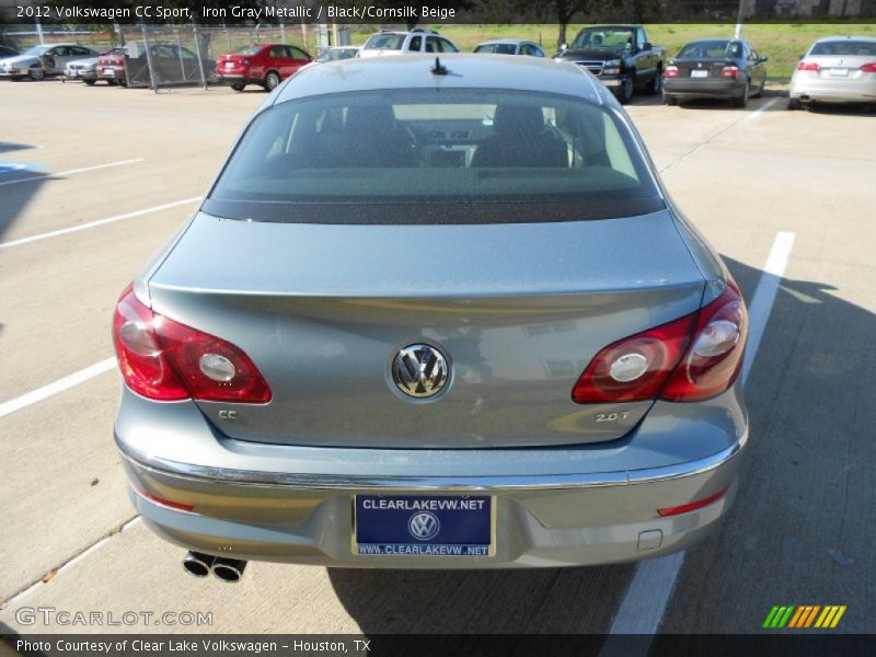 Iron Gray Metallic / Black/Cornsilk Beige 2012 Volkswagen CC Sport