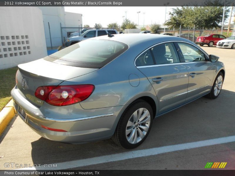 Iron Gray Metallic / Black/Cornsilk Beige 2012 Volkswagen CC Sport