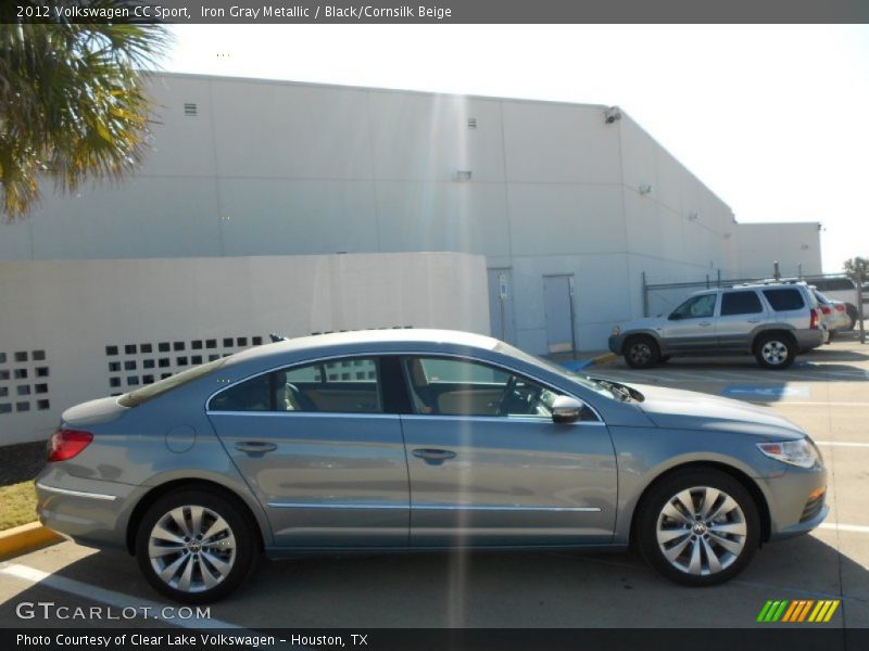 Iron Gray Metallic / Black/Cornsilk Beige 2012 Volkswagen CC Sport