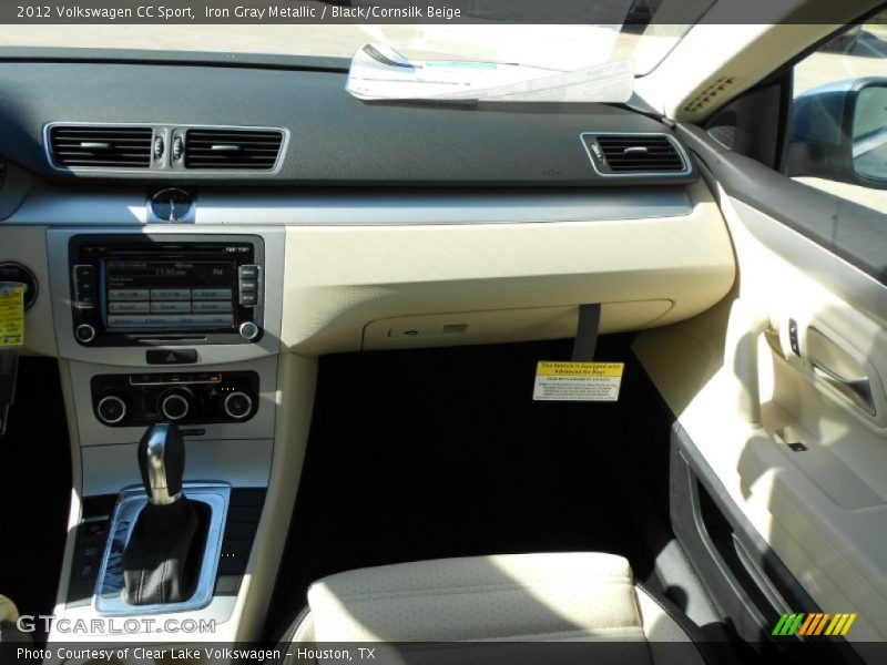 Iron Gray Metallic / Black/Cornsilk Beige 2012 Volkswagen CC Sport
