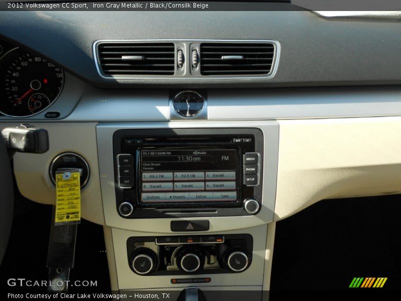 Iron Gray Metallic / Black/Cornsilk Beige 2012 Volkswagen CC Sport