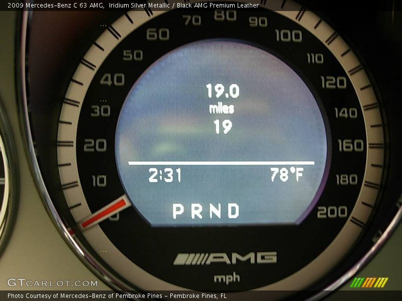 Iridium Silver Metallic / Black AMG Premium Leather 2009 Mercedes-Benz C 63 AMG