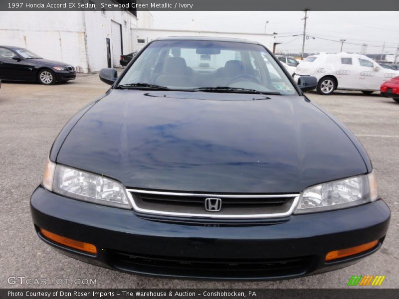 Sherwood Green Metallic / Ivory 1997 Honda Accord EX Sedan