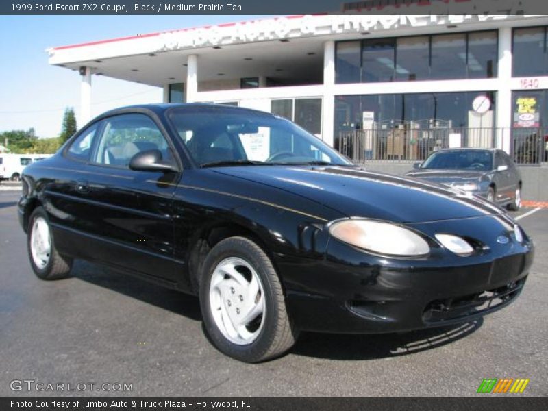 Black / Medium Prairie Tan 1999 Ford Escort ZX2 Coupe