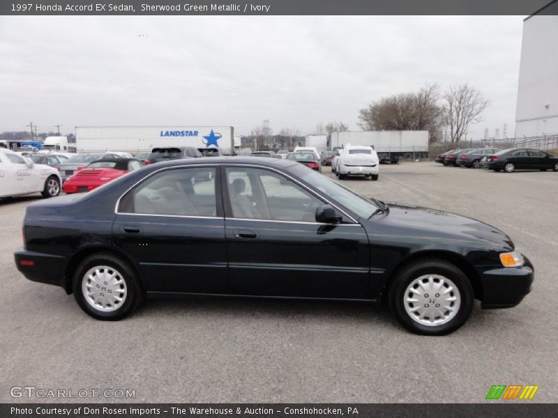Sherwood Green Metallic / Ivory 1997 Honda Accord EX Sedan