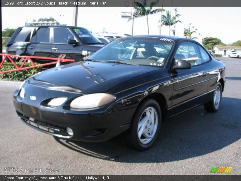 Black / Medium Prairie Tan 1999 Ford Escort ZX2 Coupe