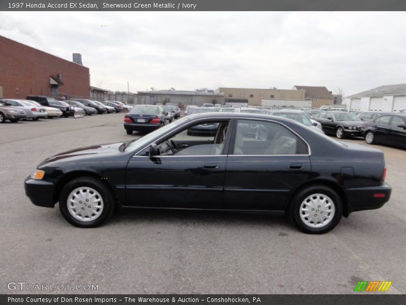 Sherwood Green Metallic / Ivory 1997 Honda Accord EX Sedan