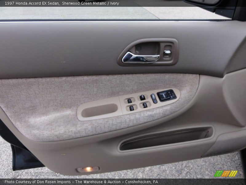 Sherwood Green Metallic / Ivory 1997 Honda Accord EX Sedan