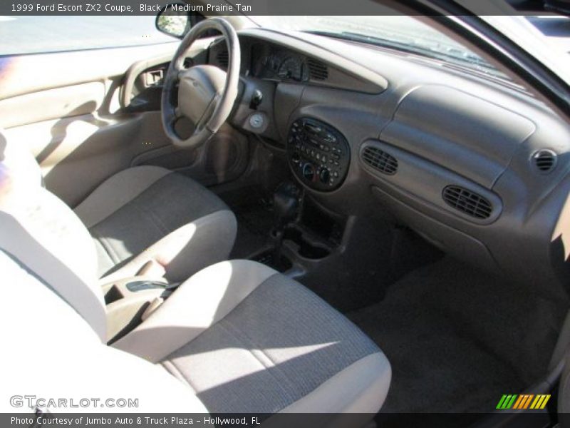 Black / Medium Prairie Tan 1999 Ford Escort ZX2 Coupe