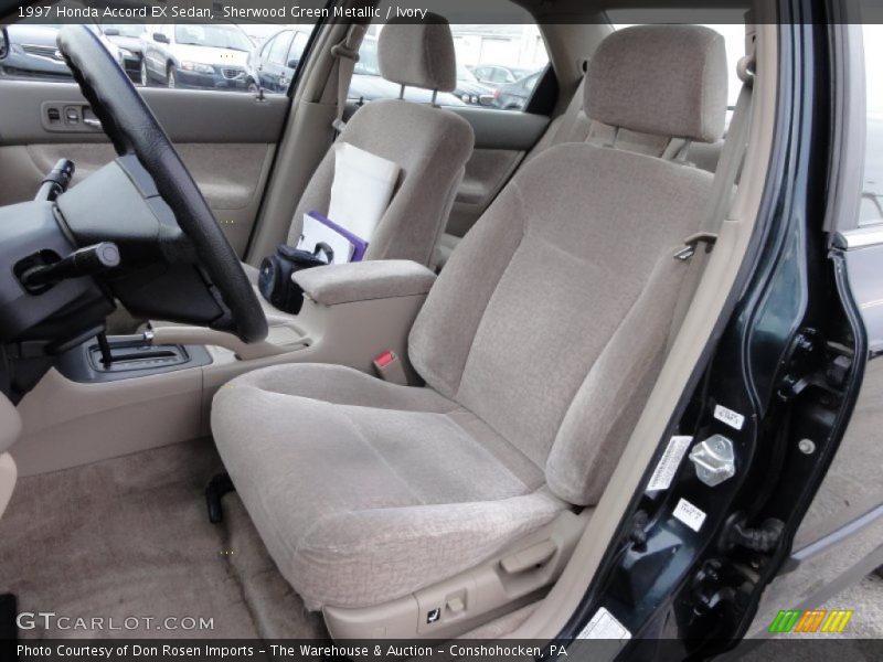 Sherwood Green Metallic / Ivory 1997 Honda Accord EX Sedan