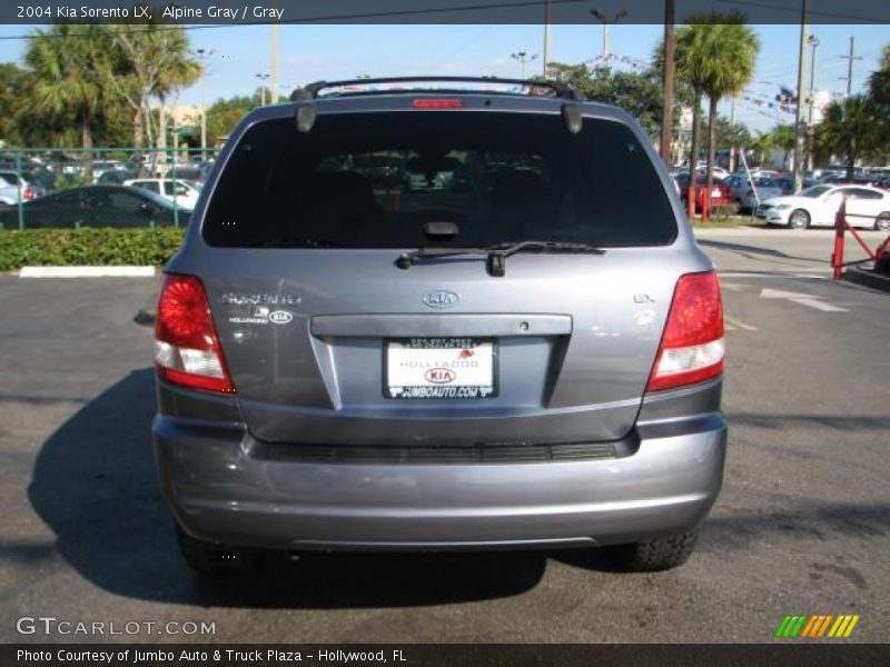 Alpine Gray / Gray 2004 Kia Sorento LX