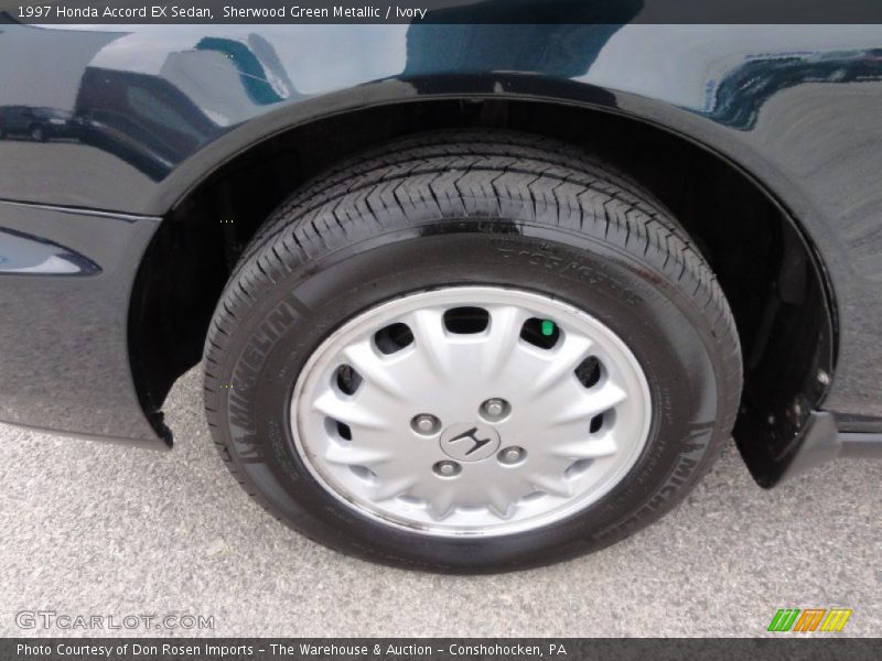 Sherwood Green Metallic / Ivory 1997 Honda Accord EX Sedan