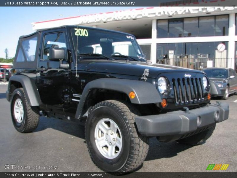 Black / Dark Slate Gray/Medium Slate Gray 2010 Jeep Wrangler Sport 4x4