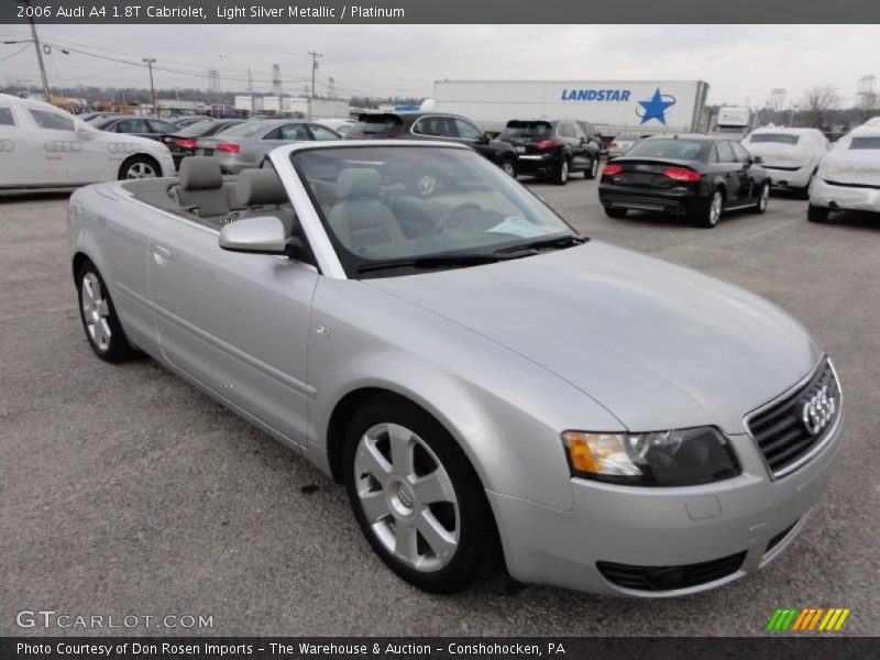 Light Silver Metallic / Platinum 2006 Audi A4 1.8T Cabriolet