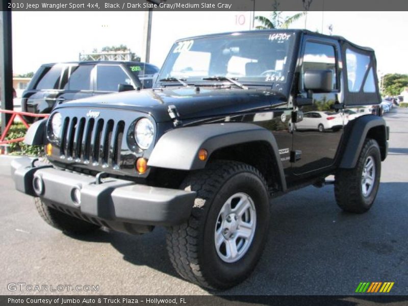 Black / Dark Slate Gray/Medium Slate Gray 2010 Jeep Wrangler Sport 4x4